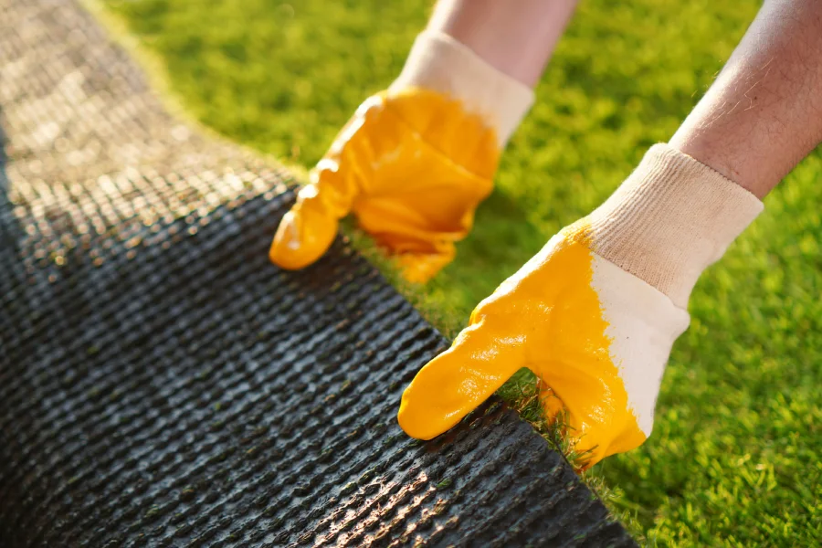 Artificial Lawn Installation For Playgrounds in Visalia, CA